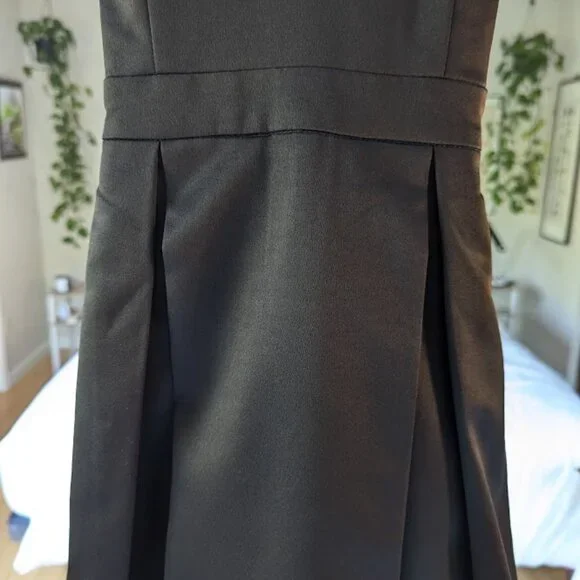 Lulus Be With You Dark Teal Blue Skater Dress in Black - Picture 4 of 7